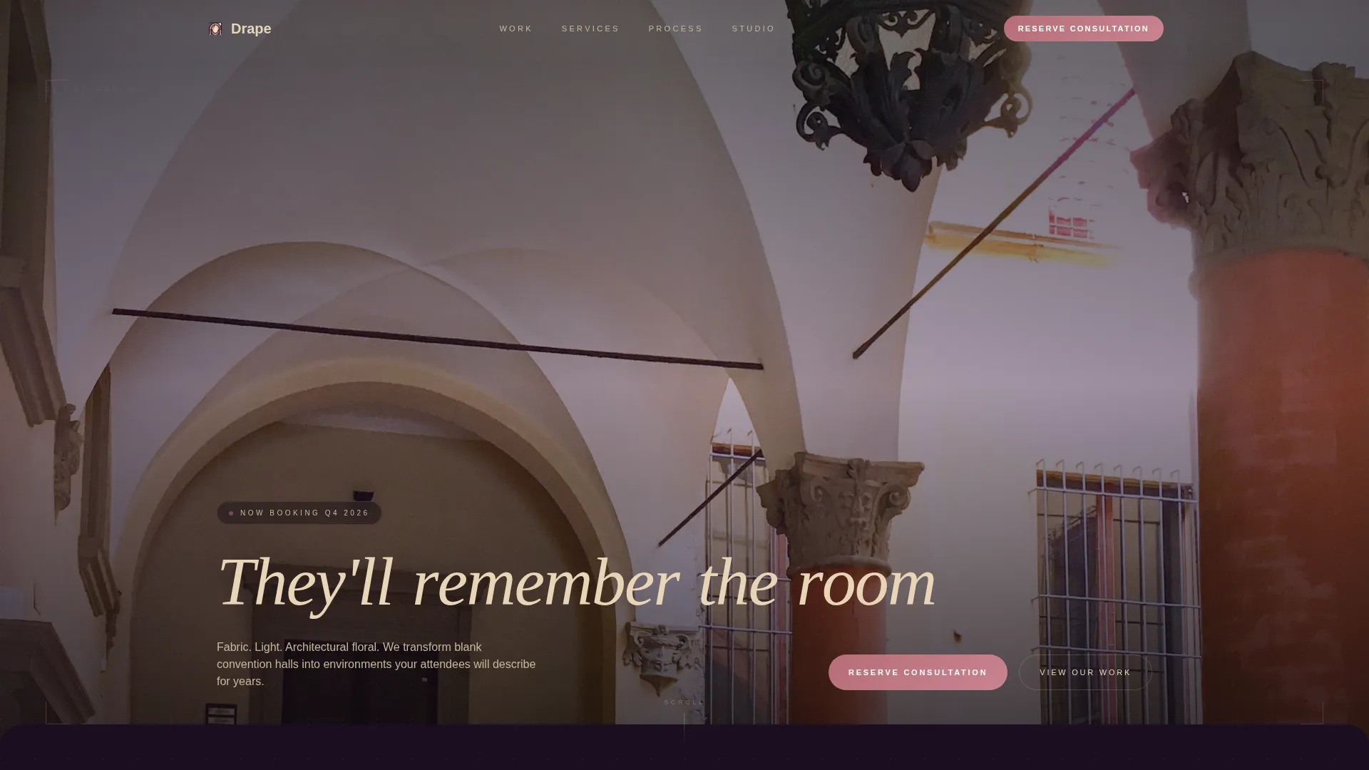 Conference Event Decoration & Venue Transformation Website Template