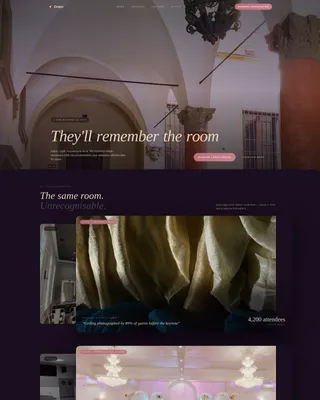 Conference Event Decoration & Venue Transformation Website Template