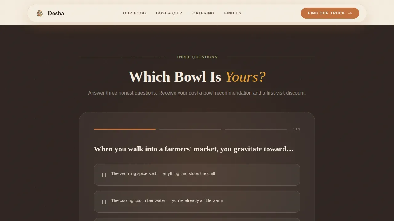 Authentic Ayurvedic Cuisine | Free Website Template | Rocket