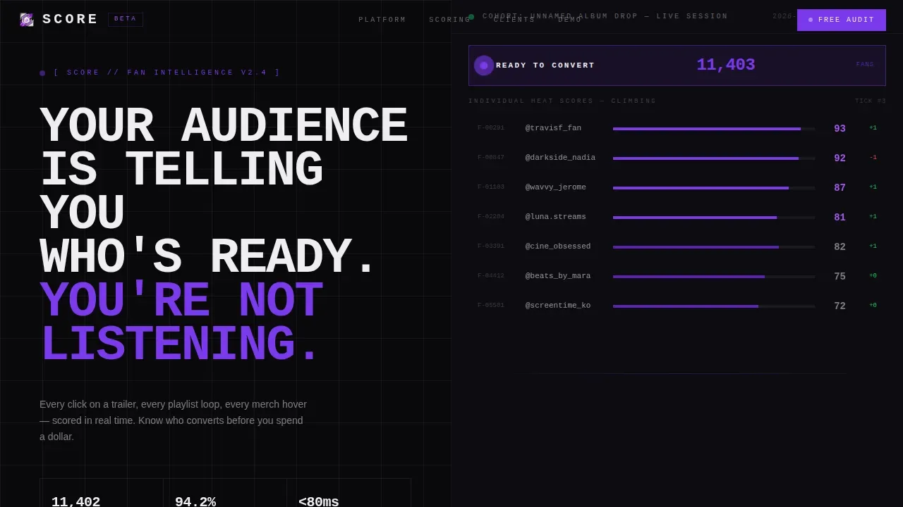 AI for Entertainment Professional Website Template