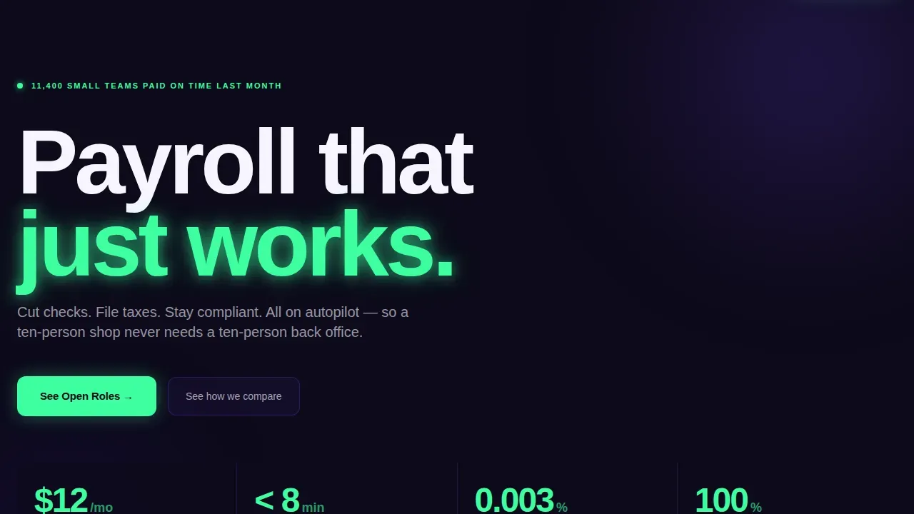 High-Velocity Small Business Hiring Landing Page Template