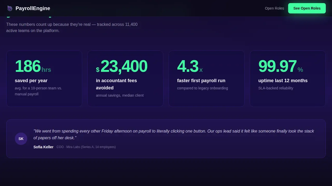 High-Velocity Small Business Hiring Landing Page Template