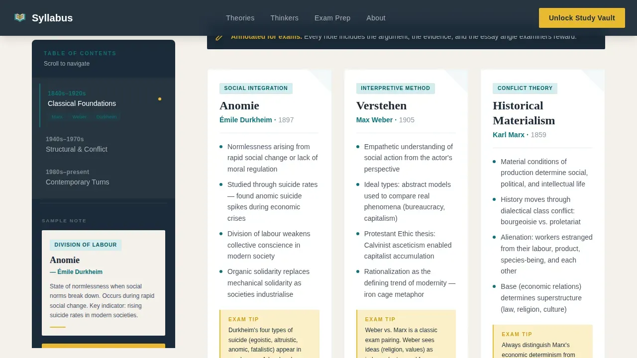 Authoritative Sociology Guide Landing Page Template