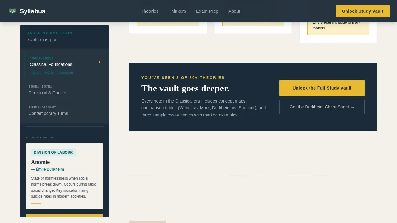 Authoritative Sociology Guide Landing Page Template