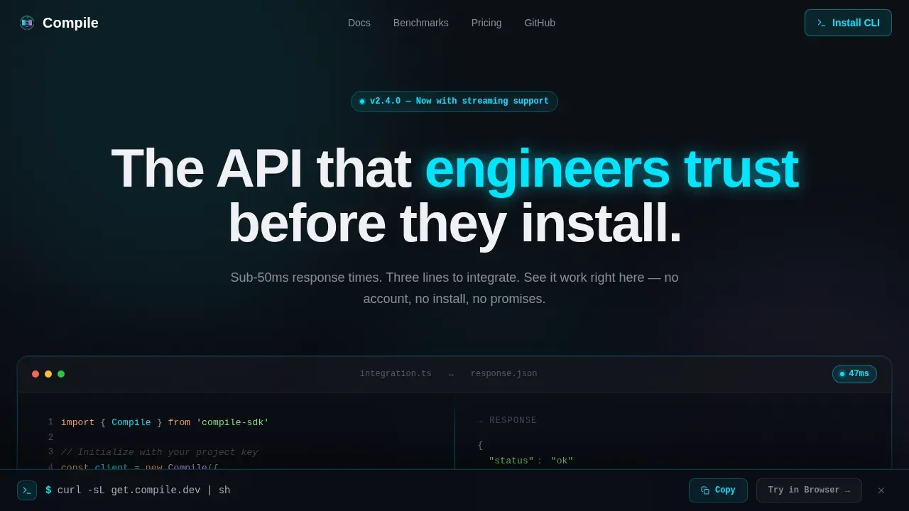 DevTools Startup Professional Website Template