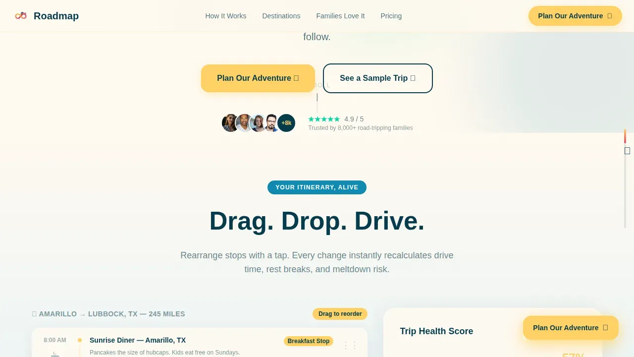Expert Family Travel & Experience Appointment Booking Website Template