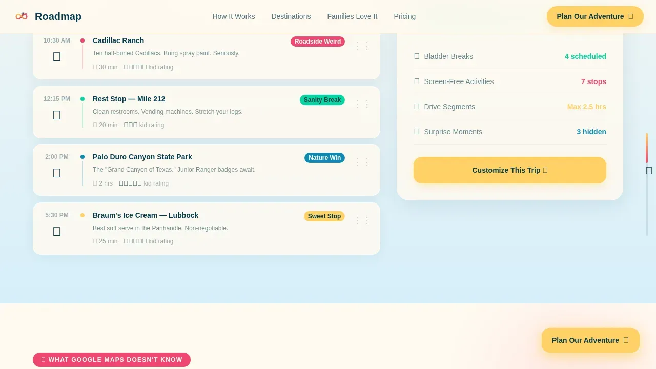 Expert Family Travel & Experience Appointment Booking Website Template