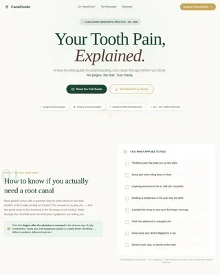 Specialist Dental Clinic Professional Website Template