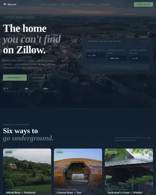 Earth-Sheltered Home Buyer's Agent Landing Page