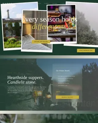 Luxe Seasonal Estate Hotel Landing Page Template