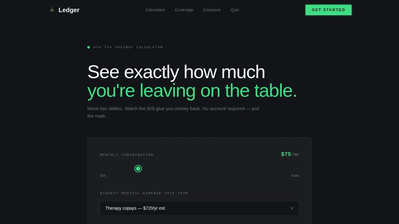Smart Student HSA Savings Landing Page Template