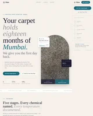 Commercial Carpet Restoration Landing Page Template