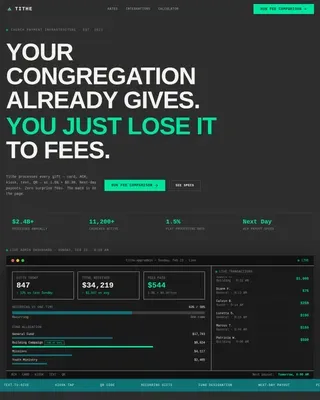 Church & Religious Software Pricing Website Template
