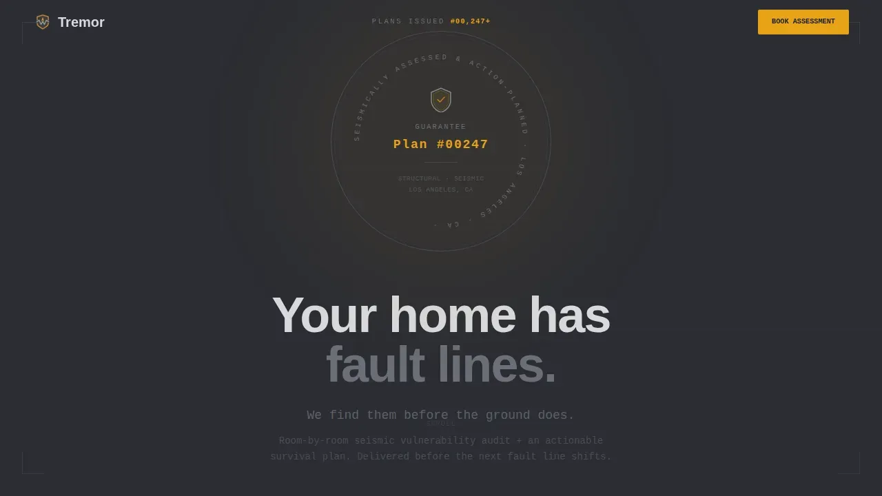 Advanced Seismic Analytics Landing Page Template