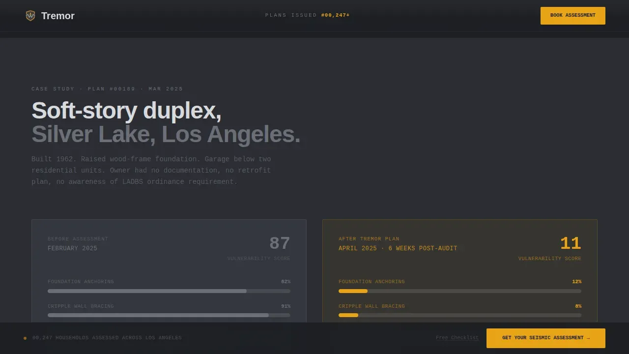 Advanced Seismic Analytics Landing Page Template