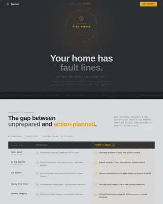 Advanced Seismic Analytics Landing Page Template