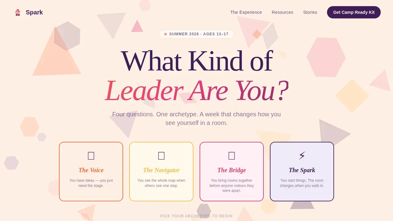 Certified Summer Camp & Outdoor Program Professional Website Template