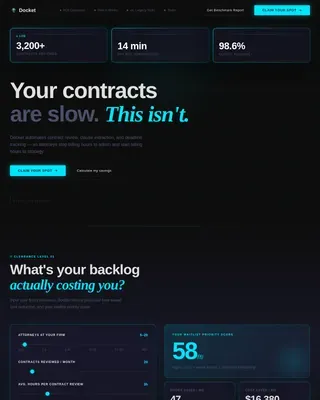 LegalTech Startup Pre-Launch & Coming Soon Website Template