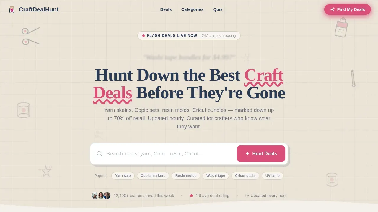 Instant Craft Marketplace Landing Page Template