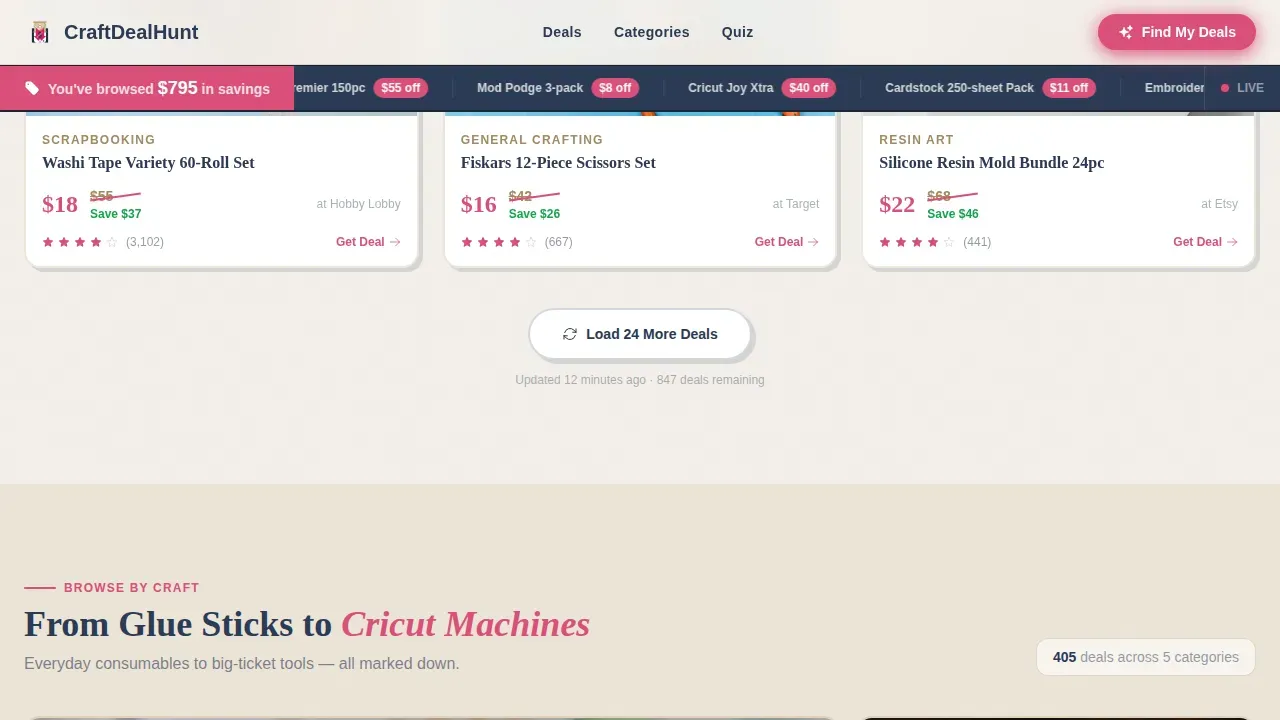 Instant Craft Marketplace Landing Page Template