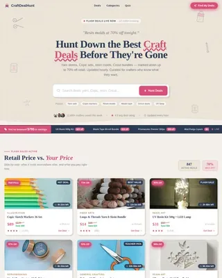 Instant Craft Marketplace Landing Page Template