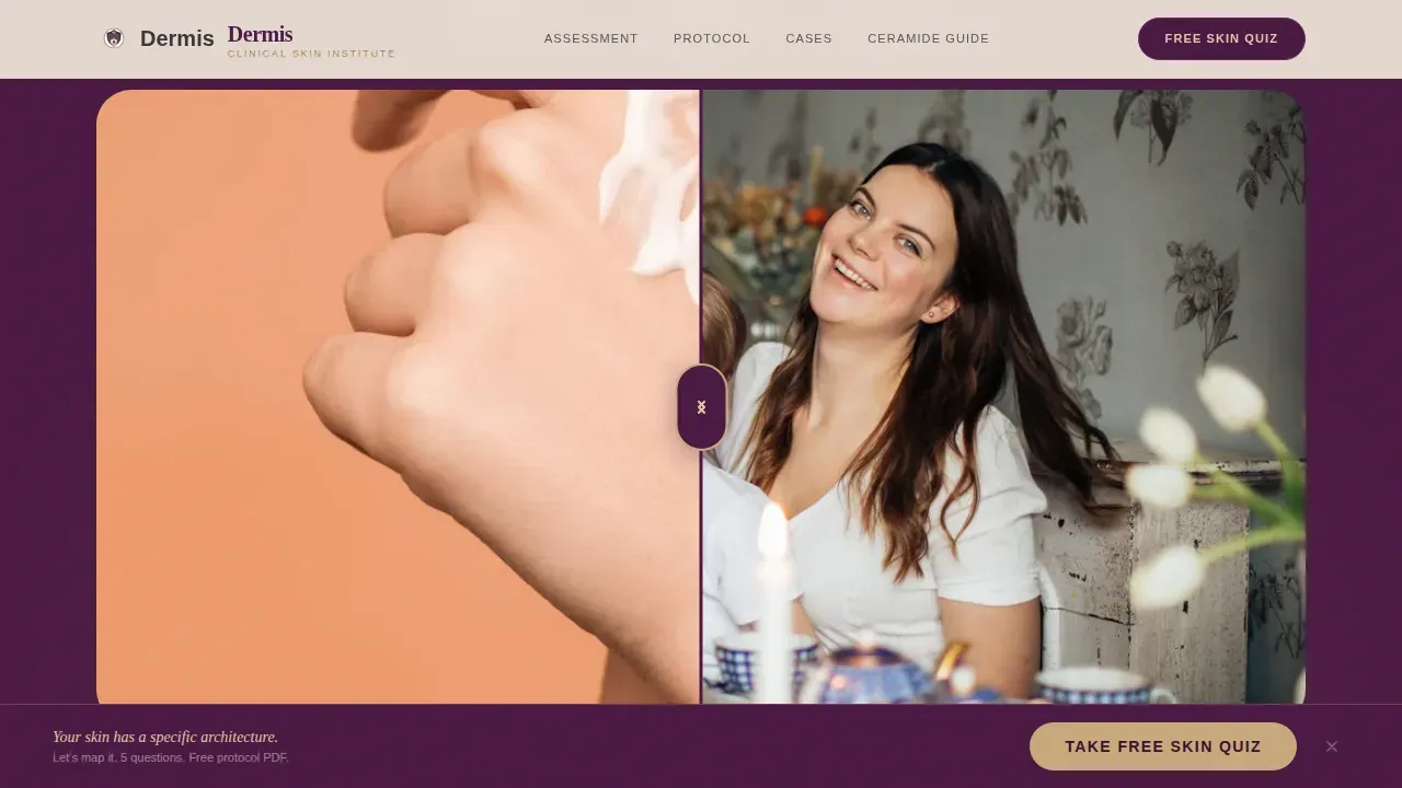 Clinical Skin Barrier | Free Website Template | Rocket