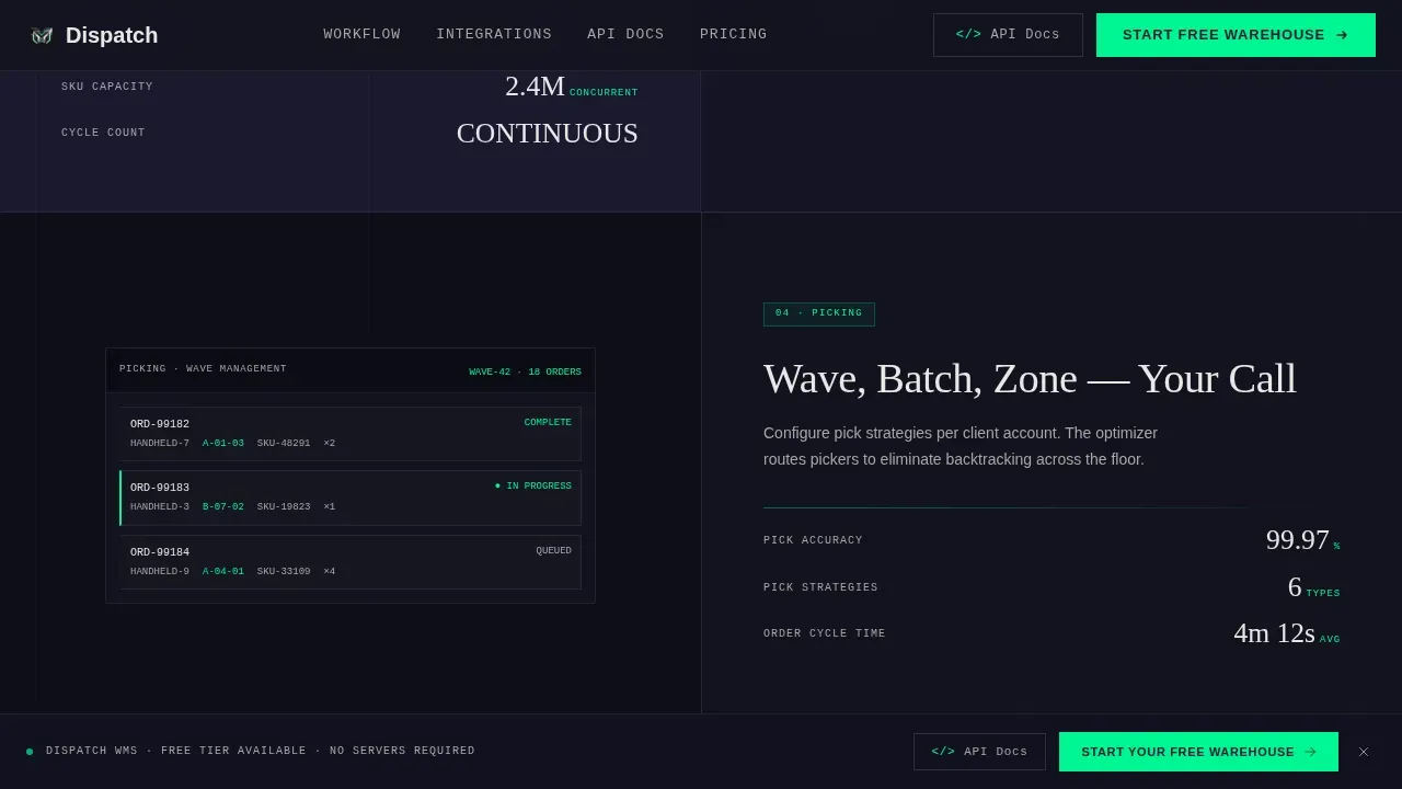 Serverless Logistics Platform Landing Page Template