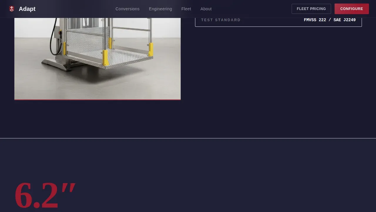 Mobility Vehicle Conversion Landing Page Template