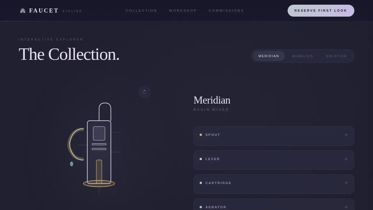Premium Bath Hardware Landing Page Template