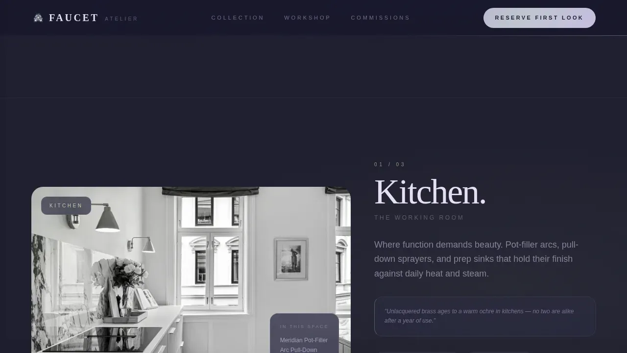 Premium Bath Hardware Landing Page Template