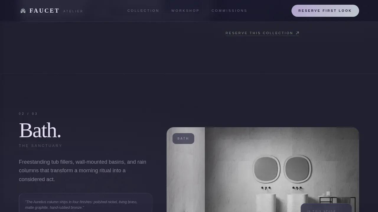 Premium Bath Hardware Landing Page Template