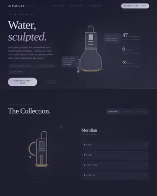 Premium Bath Hardware Landing Page Template