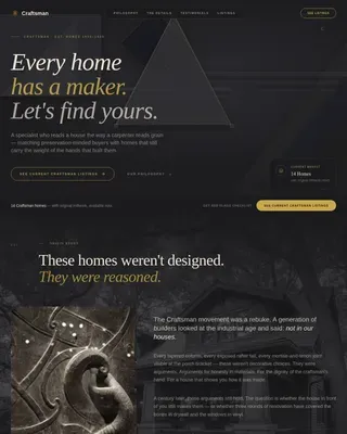 Craftsman Architecture Professional Website Template
