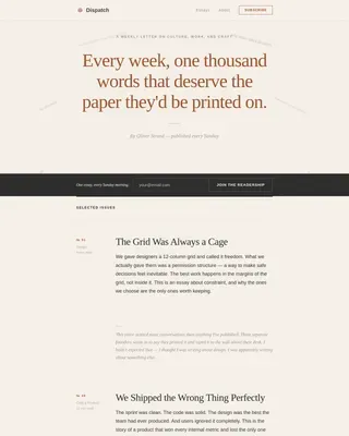 Narrative Thought Leadership Landing Page Template
