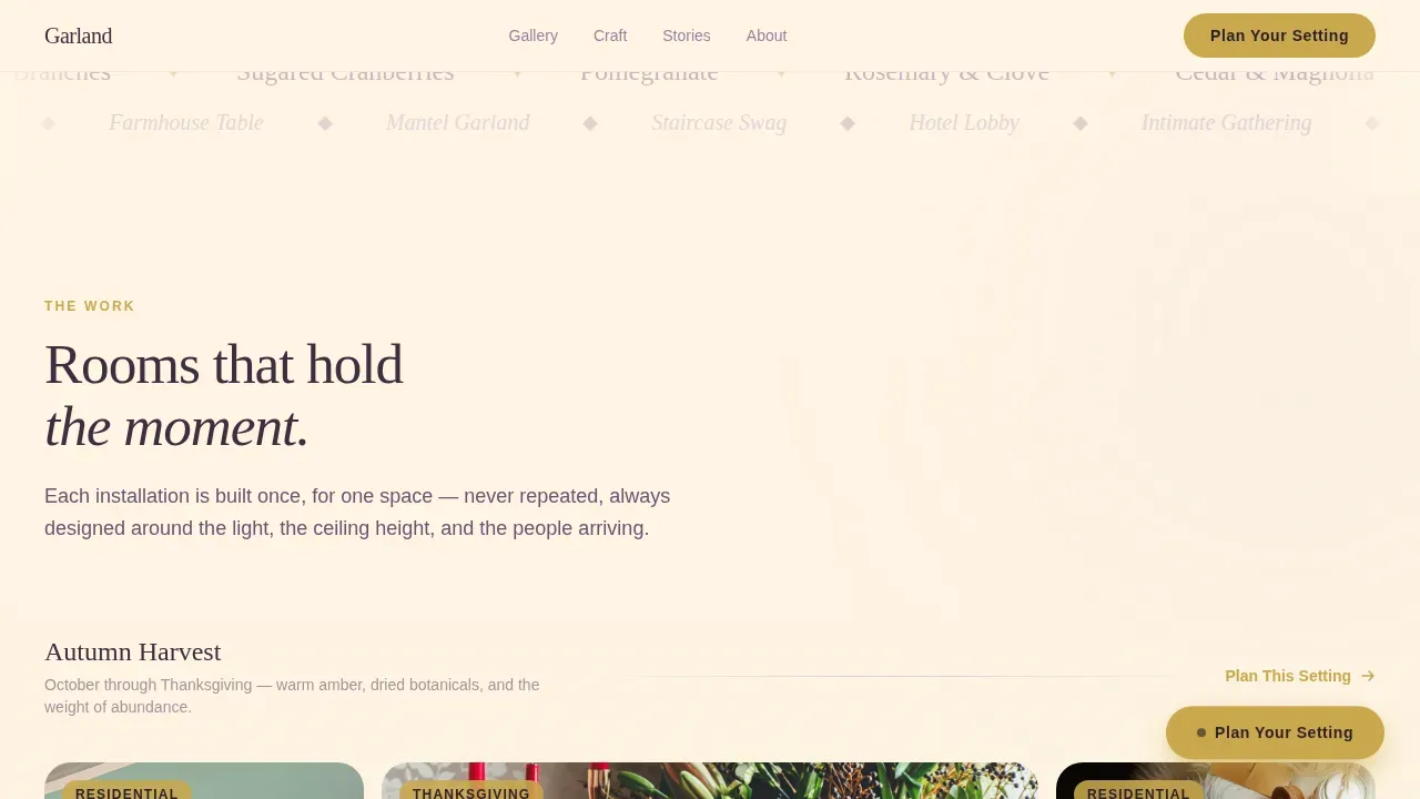 Expert Event Styling Landing Page Template
