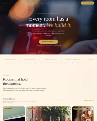 Expert Event Styling Landing Page Template