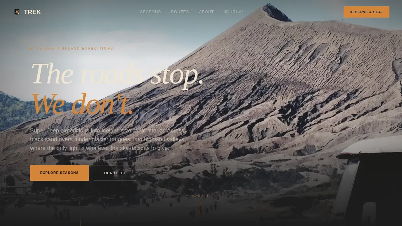 Immersive Nordic Adventures Landing Page Template