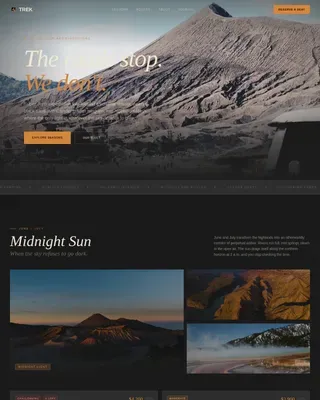 Immersive Nordic Adventures Landing Page Template