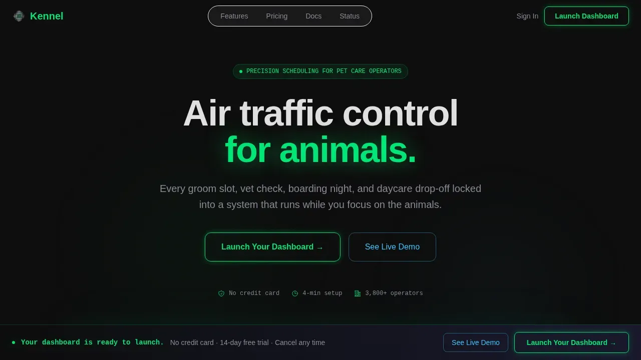 Kennel Professional Website Template 2025x