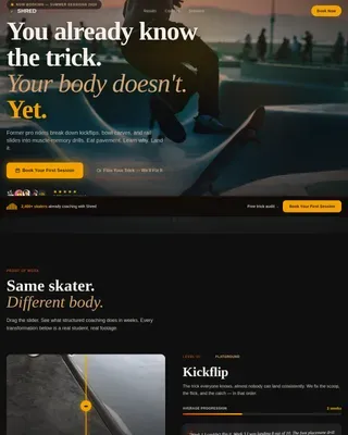 Shred Professional Website Template 2025x