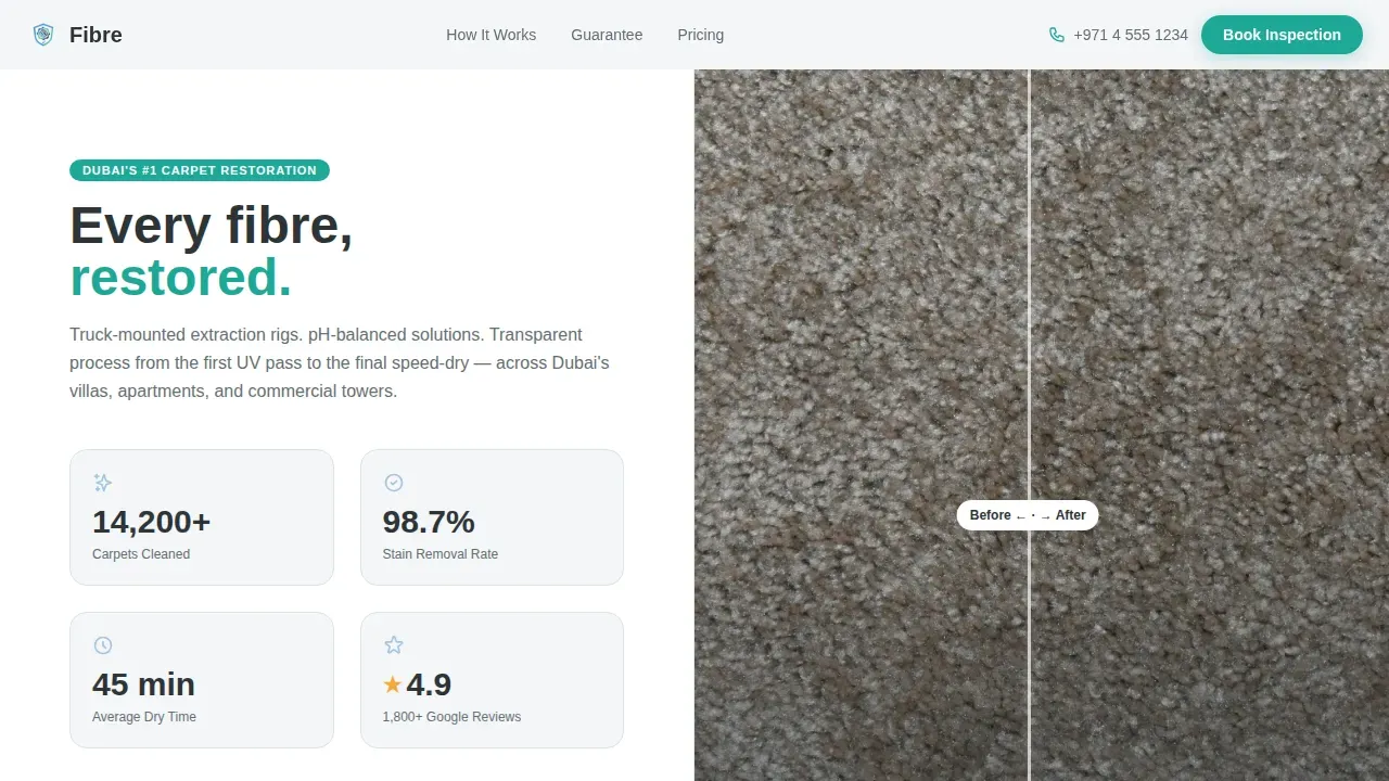 Proven Carpet Restoration | Free Website Template | Rocket