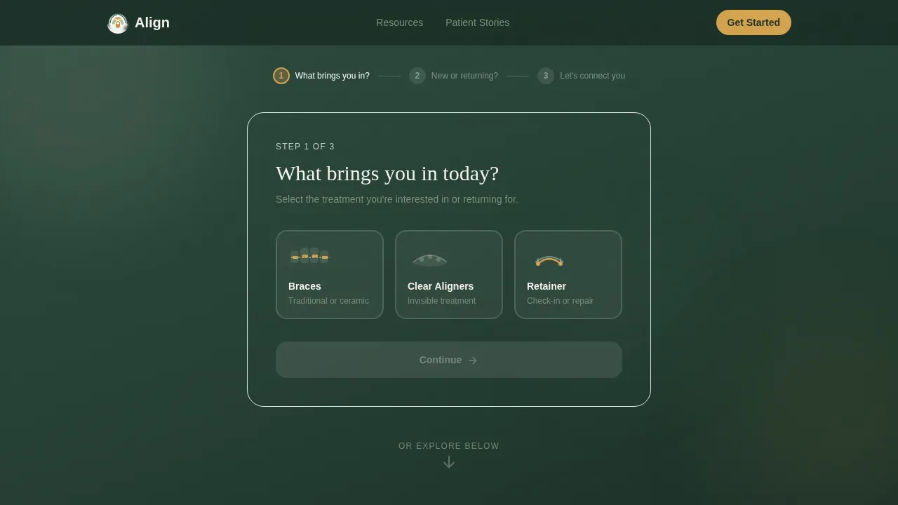 Orthodontic Patient Portal & Intake Website Template