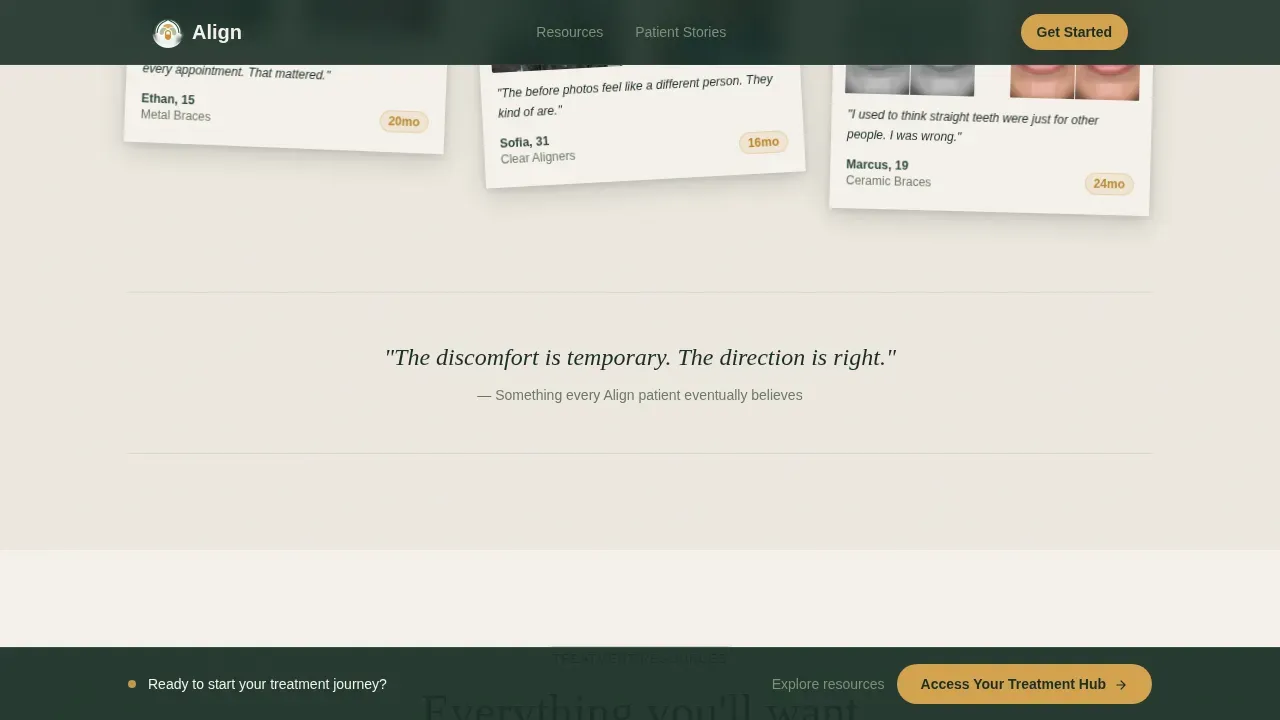 Orthodontic Patient Portal & Intake Website Template