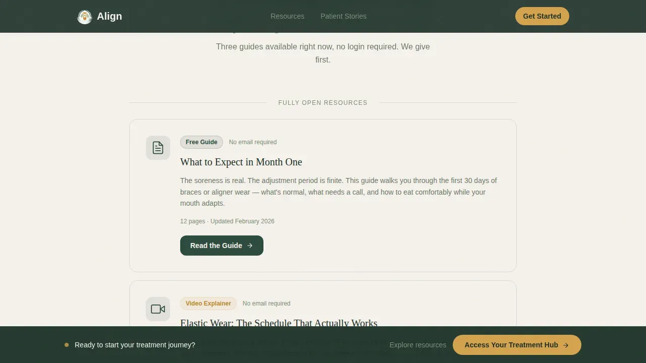 Orthodontic Patient Portal & Intake Website Template