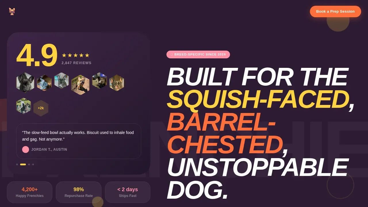 Playful Puppy Essentials Landing Page Template