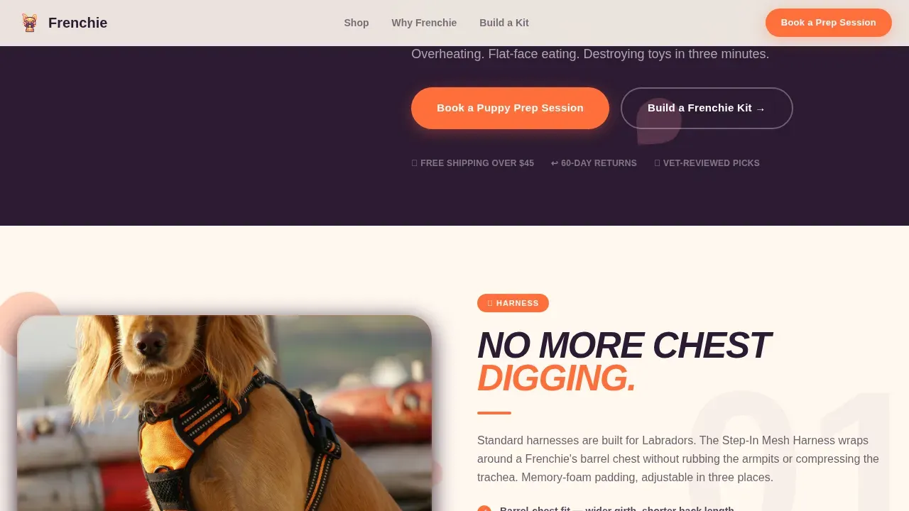 Playful Puppy Essentials Landing Page Template