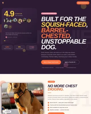 Playful Puppy Essentials Landing Page Template
