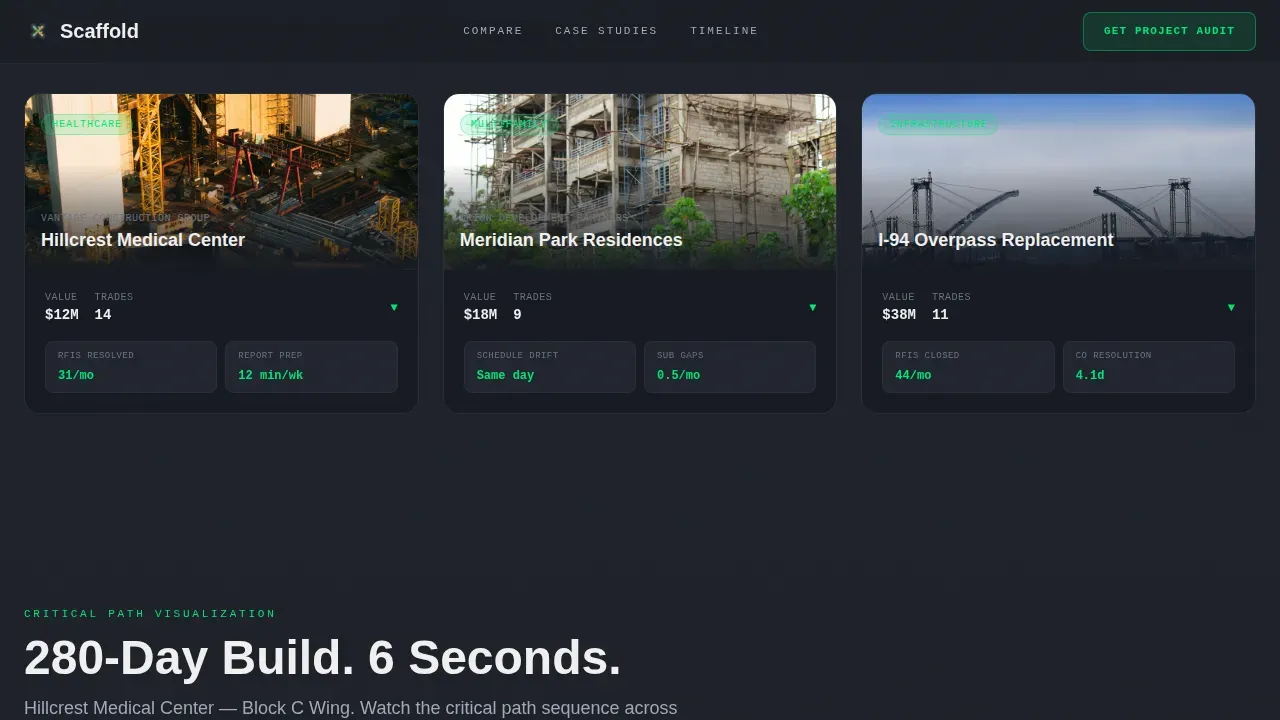 Smart Construction Command Landing Page Template