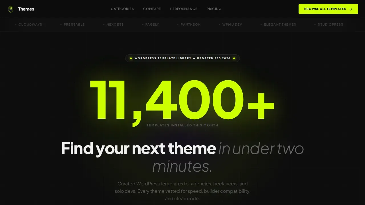 Discover High-Performance WordPress Template Library | Free Website Template | Rocket
