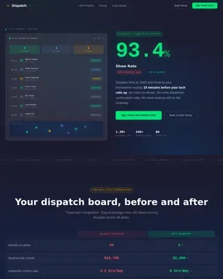 Smart Home Services Reminder Landing Page Template